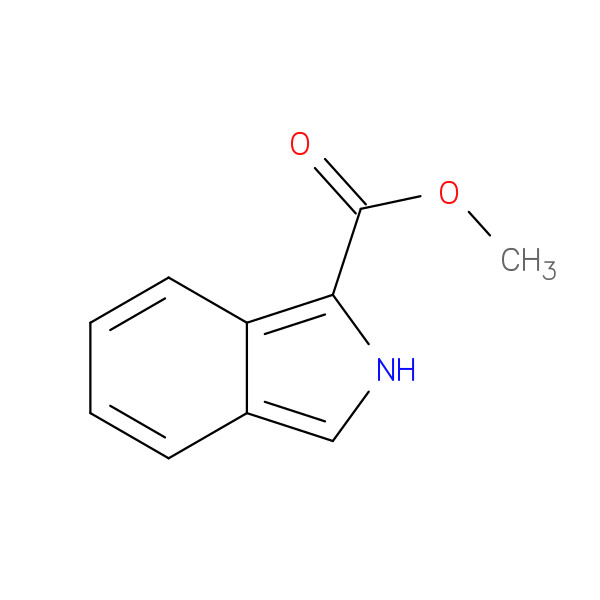 2H-Isoindole-1-carboxylic acid methyl ester 化学構造式