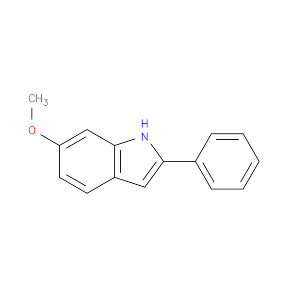 6-Methoxy-2-phenyl-1H-indole 化学構造式