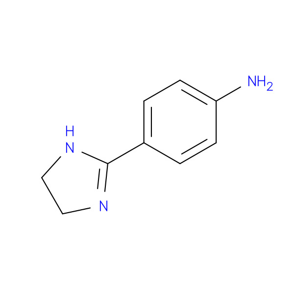 BenzenaMine, 4-(4,5-dihydro-1H-iMidazol-2-yl)- 化学構造式