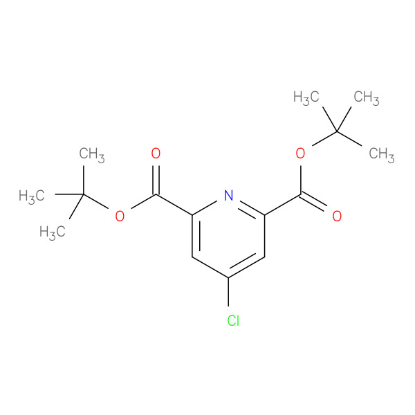 Di-tert.-butyl 4-chloro-2,6-pyridinedicarboxylate 化学構造式