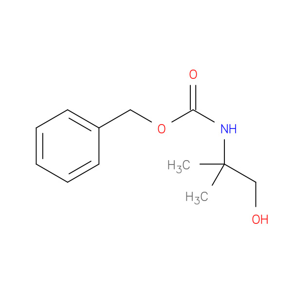 Benzyl (1-hydroxy-2-methylpropan-2-yl)carbamate 化学構造式