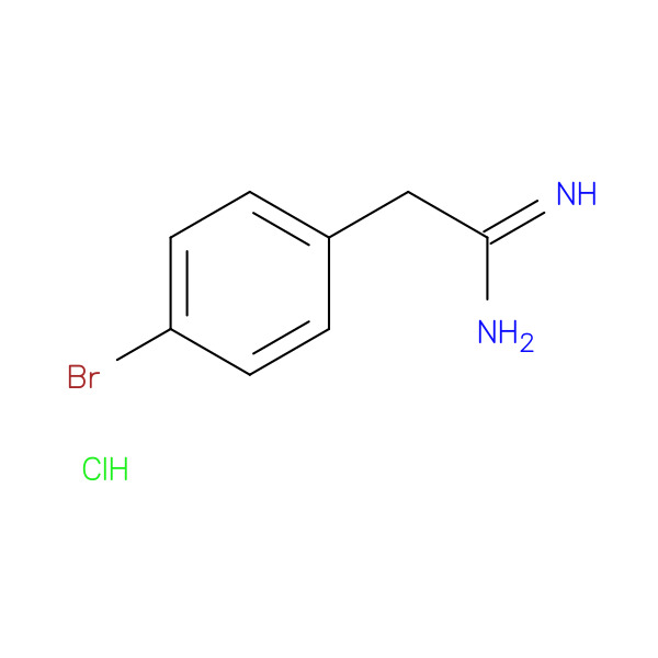 2-(4-BROMO-PHENYL)-ACETAMIDINE HCL 化学構造式