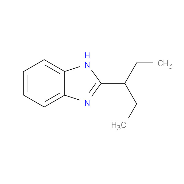 1H-Benzimidazole,2-(1-ethylpropyl)-(9CI) 化学構造式