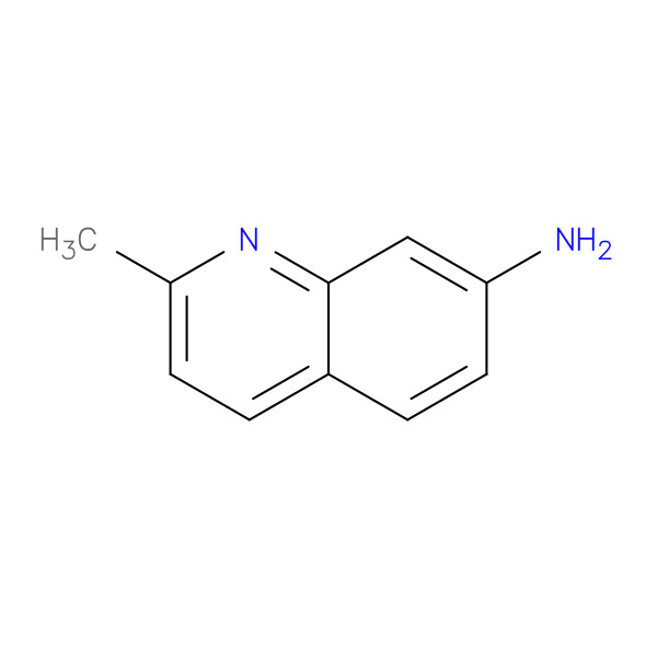 7-Quinolinamine,2-methyl-(9CI) 化学構造式