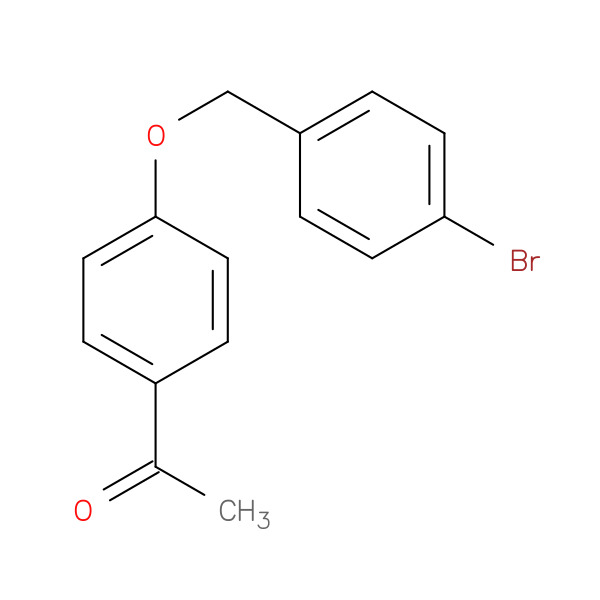 4'-(4-Bromobenzyloxy)acetophenone 化学構造式
