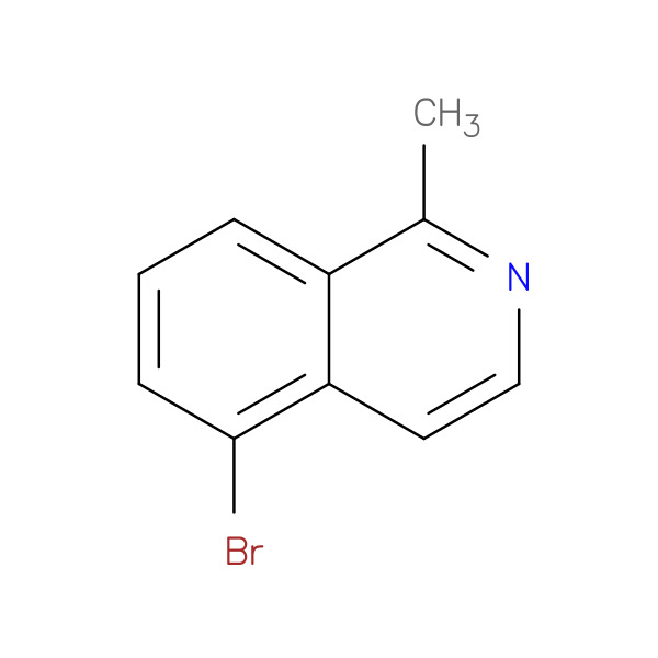 5-bromo-1-methylisoquinoline 化学構造式