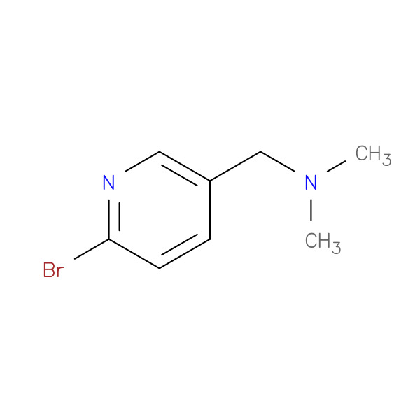 1-(6-Bromopyridin-3-yl)-N,N-dimethylmethanamine 化学構造式