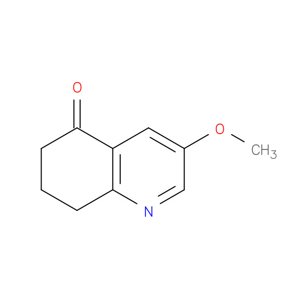 3-methoxy-7,8-dihydroquinolin-5(6H)-one 化学構造式