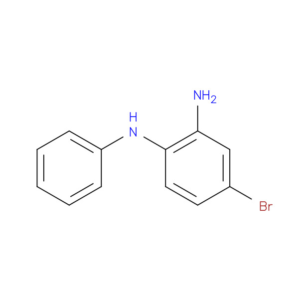 4-Bromo-N1-phenylbenzene-1,2-diamine 化学構造式