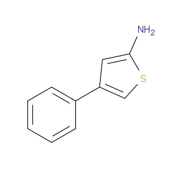 4-phenyl-2-Thiophenamine 化学構造式