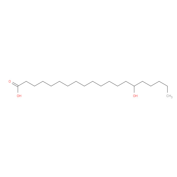 15-hydroxyeicosanoic acid 化学構造式