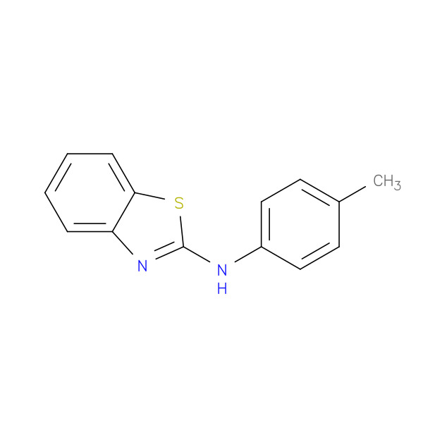 N-(4-methylphenyl)-1,3-benzothiazol-2-amine 化学構造式