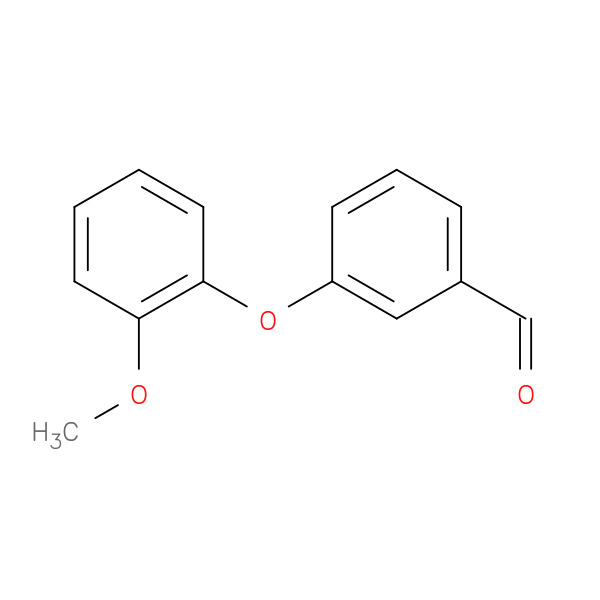 3-(2-METHOXY-PHENOXY)-BENZALDEHYDE 化学構造式