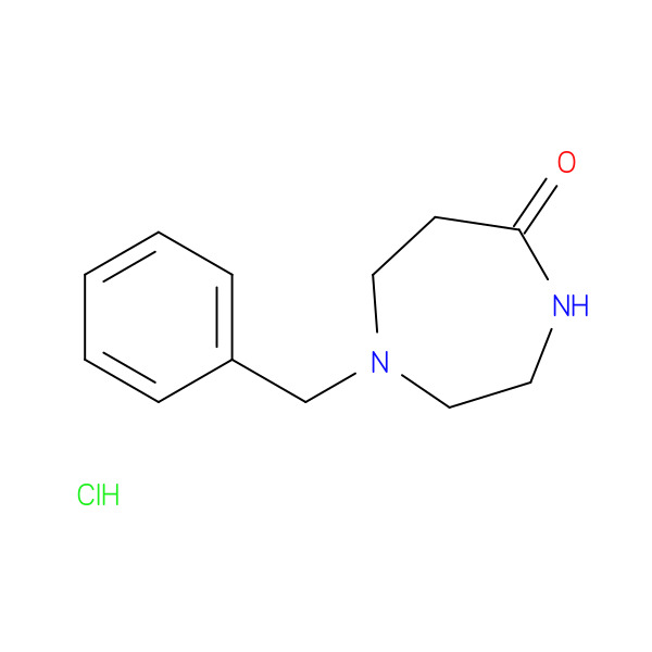 1-benzyl-1,4-diazepan-5-one(HCl) 化学構造式