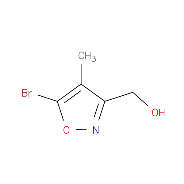 5-Bromo-4-methyl-3-isoxazolemethanol 化学構造式