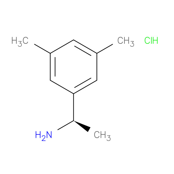 (1R)-1-(3,5-DIMETHYLPHENYL)ETHYLAMINE-HCl 化学構造式