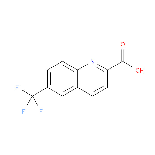 6-(Trifluoromethyl)quinoline-2-carboxylic acid 化学構造式