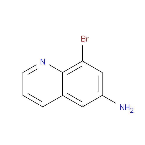 8-Bromoquinolin-6-amine 化学構造式