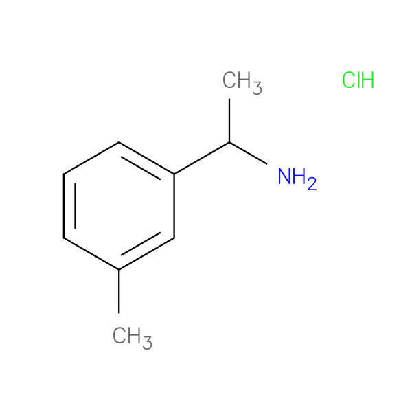 1-(3-methylphenyl)ethan-1-amine hydrochloride 化学構造式