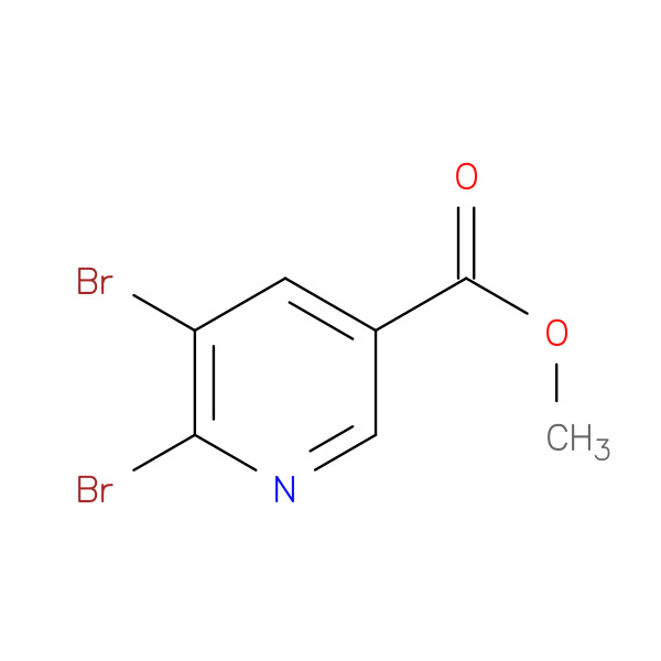 Methyl 5,6-dibromonicotinate 化学構造式