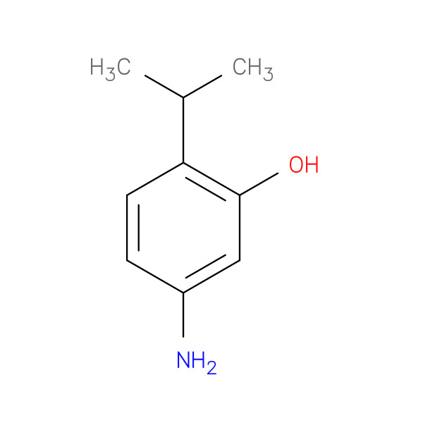 5-Amino-2-isopropylphenol 化学構造式