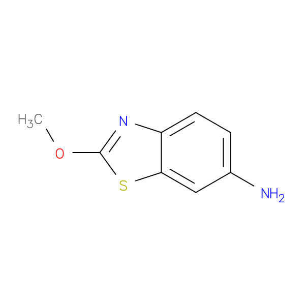 6-Benzothiazolamine,2-methoxy-(9CI) 化学構造式