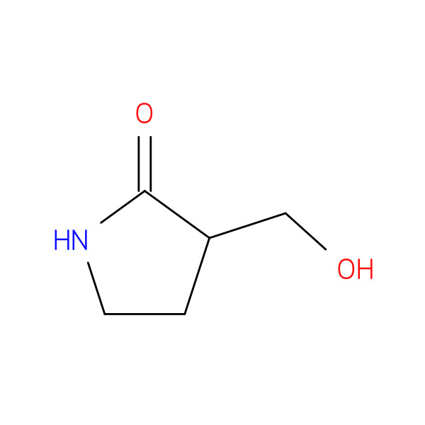 3-(hydroxyMethyl)pyrrolidin-2-one 化学構造式
