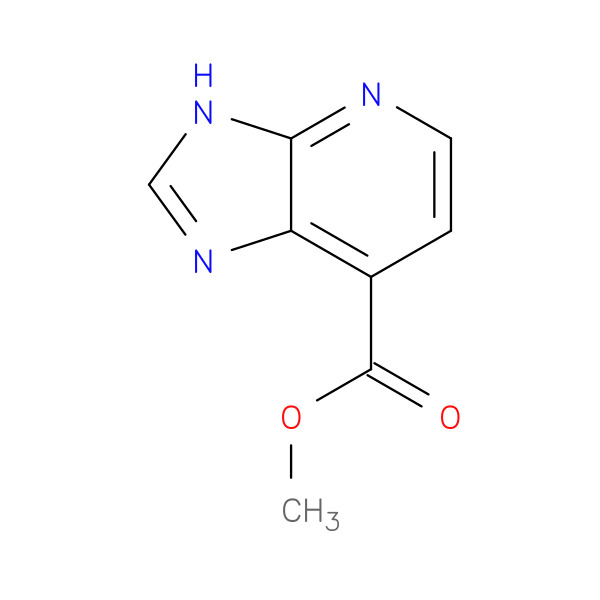 METHYL 3H-IMIDAZO[4,5-B]PYRIDINE-7-CARBOXYLATE 化学構造式