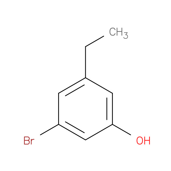 Phenol, 3-bromo-5-ethyl- (9CI) 化学構造式
