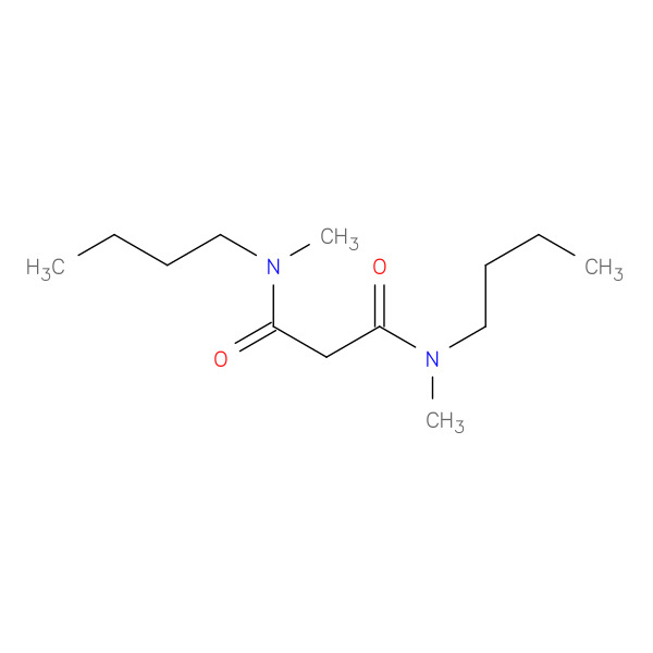 N,N'-DIBUTYL-N,N'-DIMETHYL-MALONDIAMIDE 化学構造式