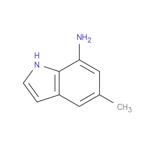Indole, 7-amino-5-methyl- (7CI) 化学構造式