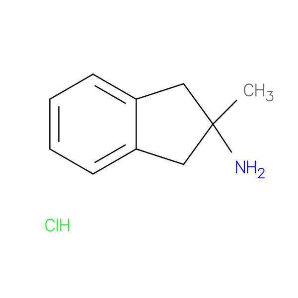 2-Methyl-indan-2-ylamine hydrochloride 化学構造式