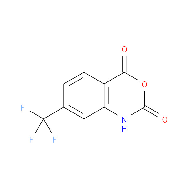 7-(Trifluoromethyl)-1H-benzo[d][1,3]oxazine-2,4-dione 化学構造式