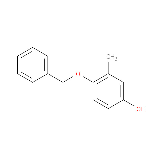Phenol, 3-methyl-4-(phenylmethoxy)- 化学構造式