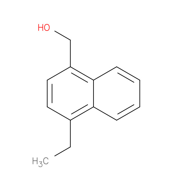 (4-Ethylnaphthalen-1-yl)methanol 化学構造式