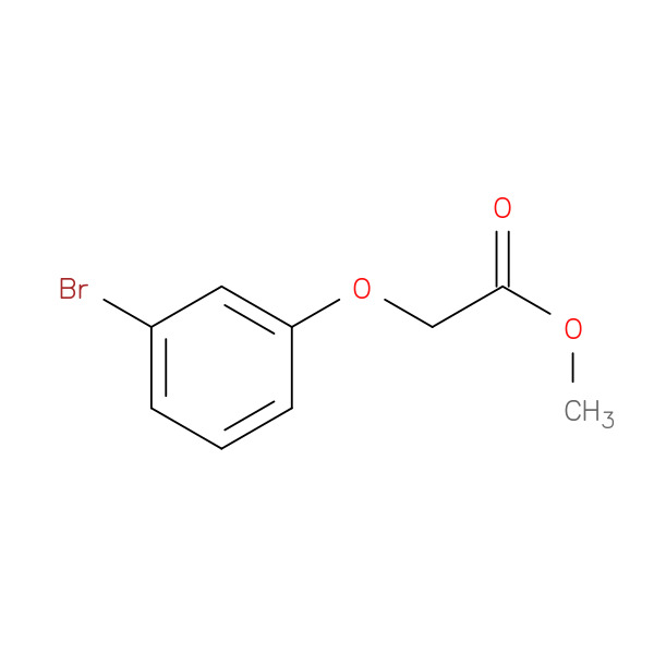 Acetic acid, (3-bromophenoxy)-, methyl ester 化学構造式