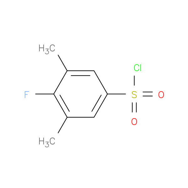 Benzenesulfonyl chloride, 4-fluoro-3,5-dimethyl- 化学構造式