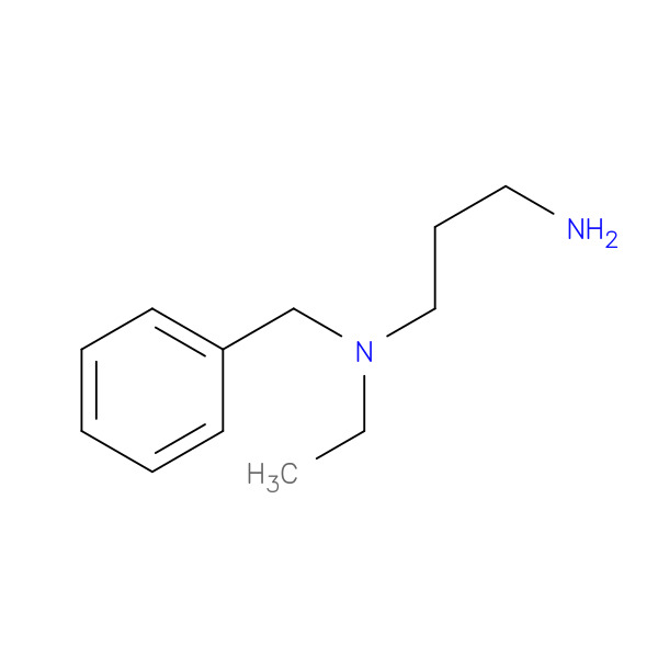 1,3-Propanediamine, N-ethyl-N-(phenylmethyl)- 化学構造式