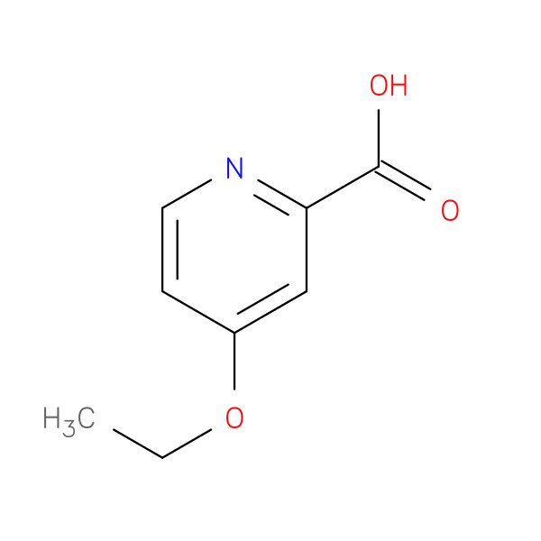4-Ethoxypyridine-2-carboxylic acid 化学構造式