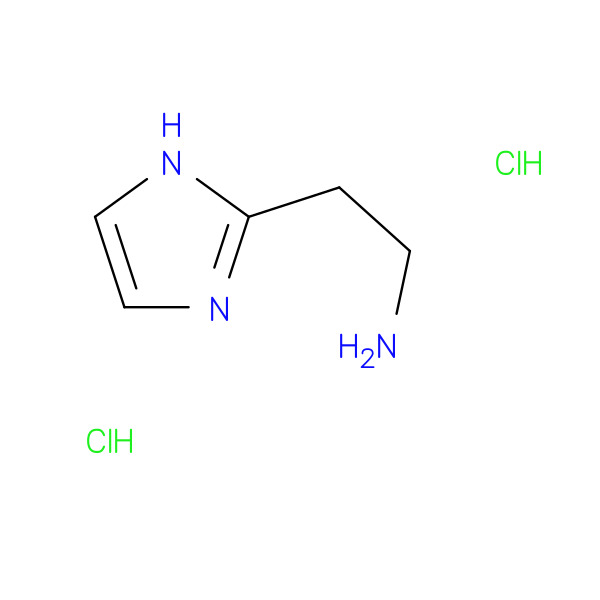 1H-Imidazole-2-ethanamine, dihydrochloride 化学構造式