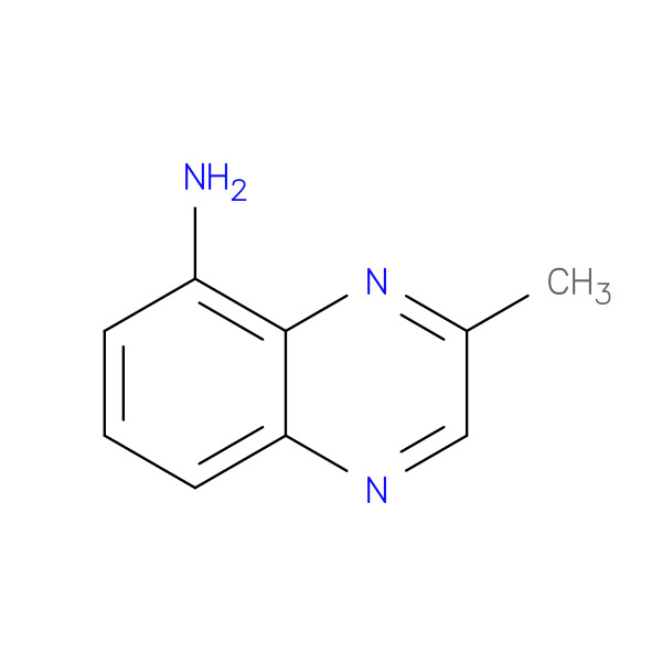 8-Quinoxalinamine, 2-methyl- 化学構造式