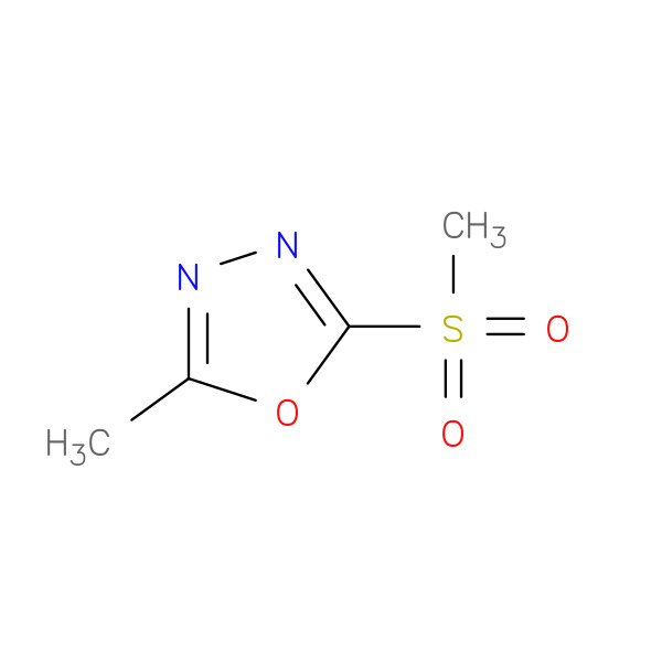 1,3,4-Oxadiazole, 2-methyl-5-(methylsulfonyl)- 化学構造式