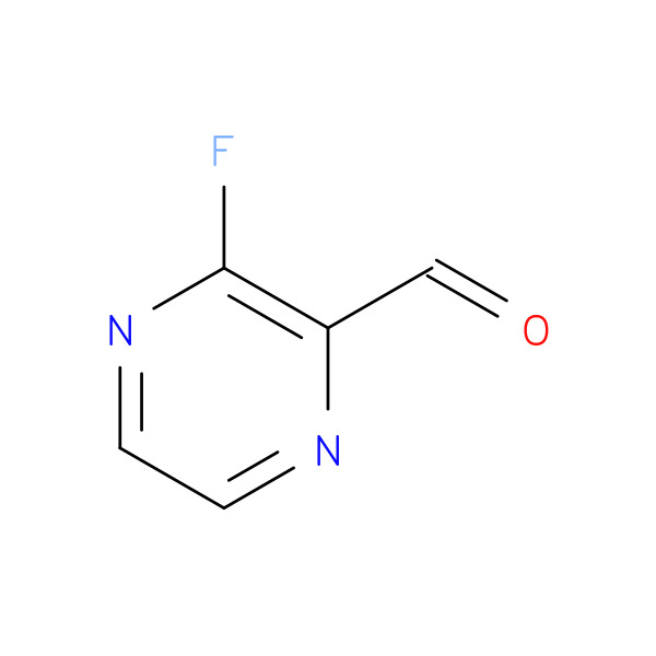 Pyrazinecarboxaldehyde, 3-fluoro- 化学構造式
