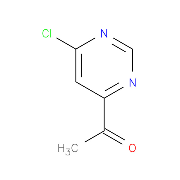 Ethanone, 1-(6-chloro-4-pyrimidinyl)- 化学構造式