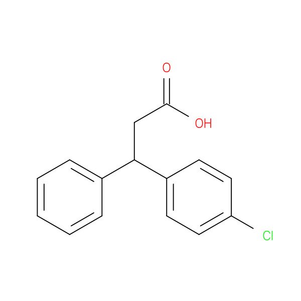 Benzenepropanoic acid, 4-chloro-b-phenyl- 化学構造式
