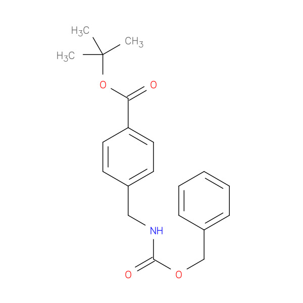 BENZYL 4-(TERT-BUTOXYCARBONYL)BENZYLCARBAMATE 化学構造式