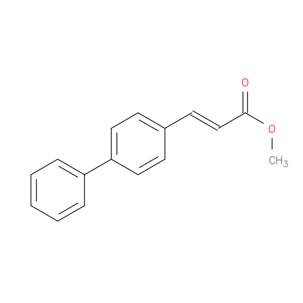 2-Propenoic acid, 3-[1,1'-biphenyl]-4-yl-, methyl ester, (2E)- 化学構造式