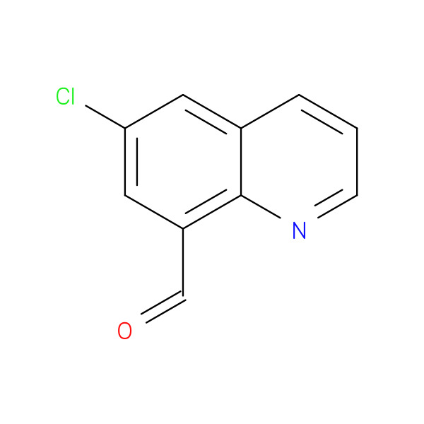6-Chloroquinoline-8-carbaldehyde 化学構造式