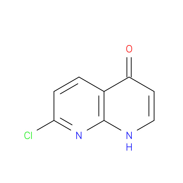 7-Chloro-1,8-naphthyridin-4(1H)-one 化学構造式