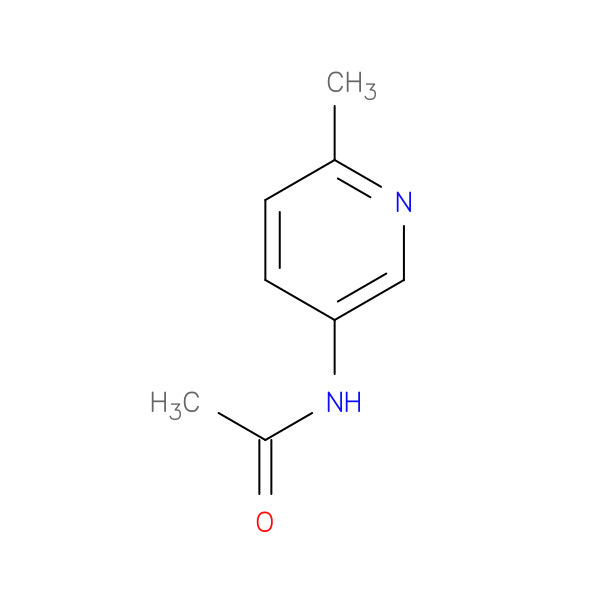 N-(6-Methylpyridin-3-yl)acetamide 化学構造式